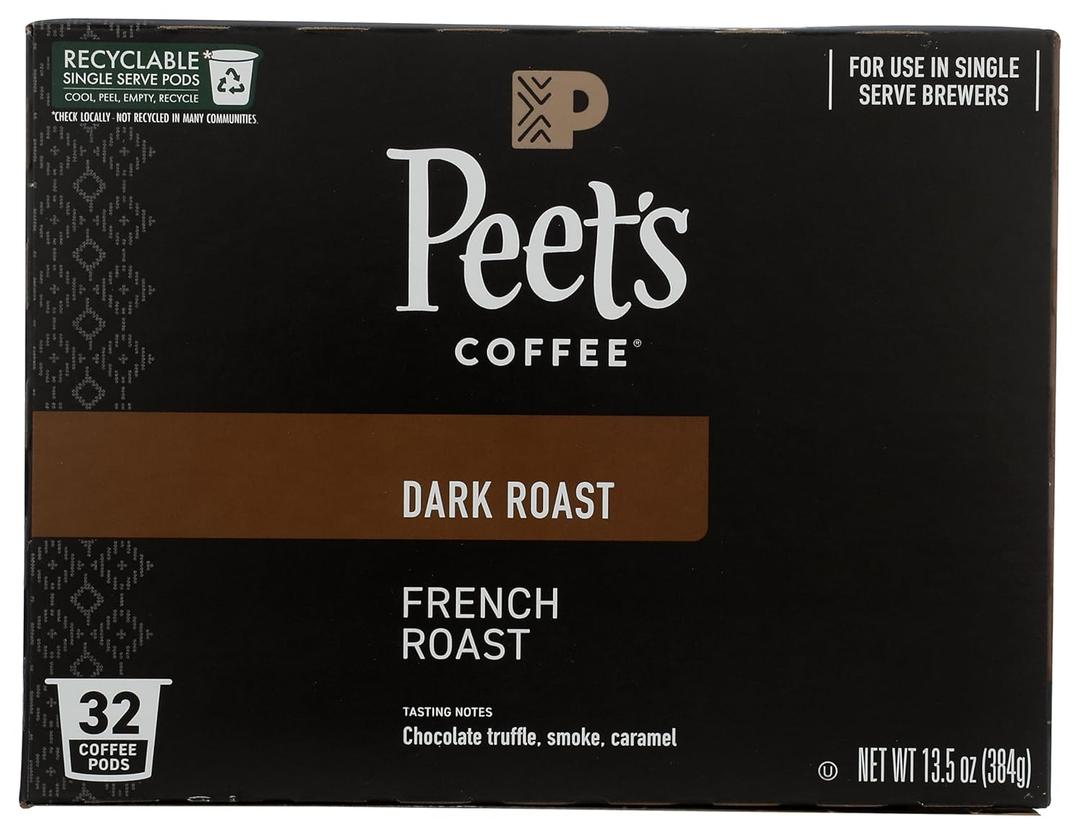 Peet's Coffee & Tea French Roast K-Cup, 13.5 OZ, BB 07/11/26