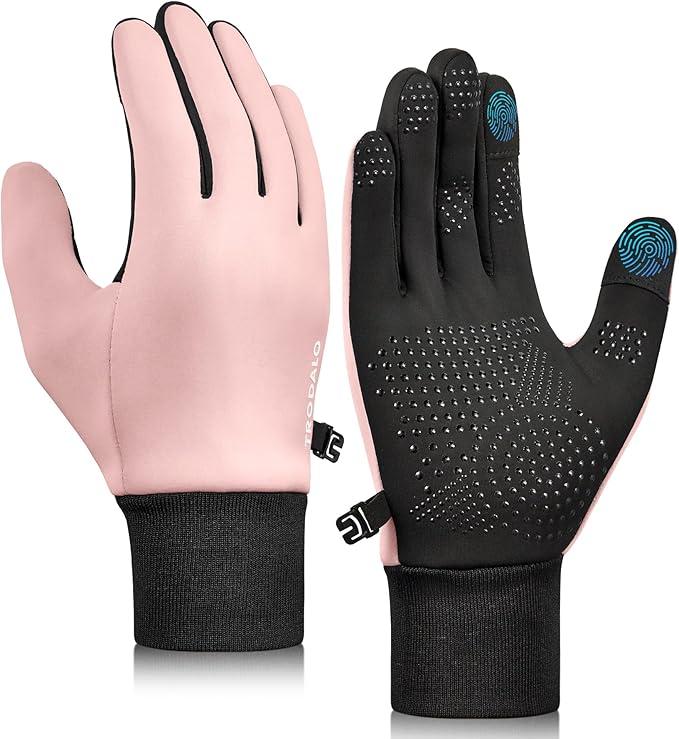 Trodalo Kids Winter Gloves Touchscreen AntiSlip Soft Warm Gloves for Boys Girls Aged 4-10 Years Cycling Running Soccer, S