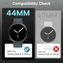 Goton 3 in 1 Waterproof Case and Band for Samsung Galaxy Watch 8 7 5 4 FE 44mm 40mm, 360° Protective Hard PC with Tempered Glass Screen Protector for Galaxy Watch Cover Bumper Accessories