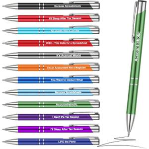 24 Pcs Funny Accountant Ballpoint Pens, Be Audit You Can Be Funny Accountant Gifts, Ballpoint Writing Pens Accounting Firm, Inspirational Gifts for Cpa Friends Women Coworkers Office Supply