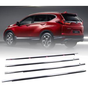 4Pcs Weatherstrip Window Moulding Trim Seal Belt Compatible with 2013-2018 Honda Accord Replaces# 72410-T2A-A01 72450-T2A-A01 72910-T2A-A01 72950-T2A-A01
