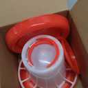 winemana Chick Feeder and Waterer Set  1 LB + 1 L Hanging Plastic Containers for Outdoor Baby Chicks Small Poultry Drinkers Feeders