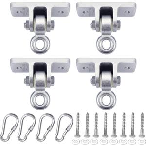 BETOOLL Heavy Duty Swing Hangers Swing Set Hardware Playground Porch Wooden Sets Indoor Outdoor Set of 4