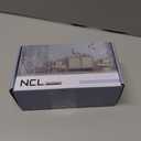NCL White Door Knobs, Bright Chrome Keyless Door Handles, Porcelain Door Levers, Interior Bath Door Knob