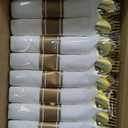 Goodluck 50 Pack Pre Rolled Gold Plastic Silverware, Wrapped Plastic Cutlery Set with Napkin Include 50 Forks, 50 Knives, 50 Spoons and 50 Napkins, Fancy Disposable Silverware for Party, Wedding
