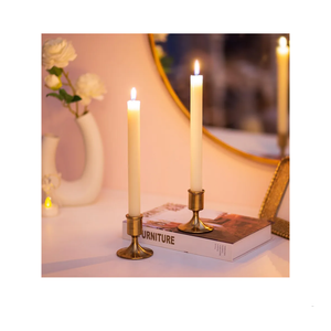 Sziqiqi Candlesticks Holder for Wedding Table Centerpiece - Gold Taper Candle Holders Candle Stick Holder Bulk for Christmas Candlelight Dinner Wedding Party Festival Decor 3 Pieces