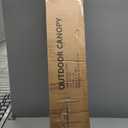 10x10 Pop Up Canopy - Instant Setup Beach Tent with Wheeled Carry Bag, 8 Sandbags & 4 Guy Lines - Portable Sun Shade for Camping, Events, Silver Coated Top, White