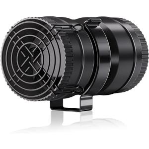 Hon&Guan Boat Blower Fan 3 Inch, 12V Inline Boat Blower Motor Fan, 10000RPM, New Upgraded 7-Blade Engine Blower 130CFM, Durable Marine Bilge Blower, Perfect for Yacht, Caravan, Engine Ventilation