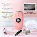 Electric Foot Callus Remover Tool: Rechargeable Foot File Callus Remover for Women Men, Professional Electronic Feet Grider for Cracked Dead Skin Home Salon (Pink)