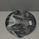 Winco Round Fiberglass Tray with Non-Slip Surface, 16-Inch, Black (15.9")