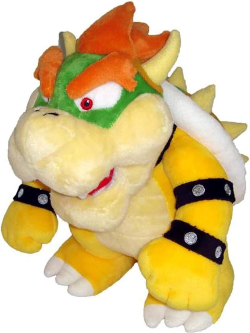 Little Buddy Super Mario All Star Collection 1423 Bowser Stuffed Plush, 10",Multi-Colored
