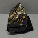 Tuxedo Suits for Men 2 Piece Regular Fit Suit Floral Blazer Jacket Waistcoat Pants Men Suit Set for Wedding Prom (Large, Black & Gold-2pcs)