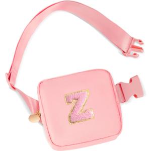 Uygafly Gifts for Girls Kids Toddler,Initial Fanny Pack Purse Peach,Z | Birthday Gift for 2 3 4 5 6 7 8 9 10 Year Old Girl,Mini Belt Bag Cute Crossbody Bag Trendy Stuff