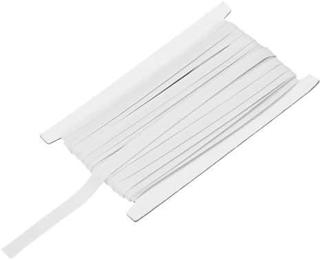 MECCANIXITY 3/8 Inch Double Fold Bias Tape Cotton Continuous Bulk Bias Tape for Sewing,Seaming Quilting Hemming Binding Crafts (White 12 Yards)
