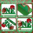 6 Pcs Football First Year Down Birthday Party Decorations Table Centerpiece Decoration Wooden Table Toppers for Football Birthday Party Game