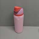 Owala FreeSip Insulated Stainless Steel Water Bottle with Straw for Sports and Travel, BPA-Free Sports Water Bottle, 32 oz, Pink, Angel Food Cake