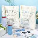 32 Pack Bachelorette Beach Party Favor Bridesmaid Gift Bag Last Toast on Coast Bachelorette Camp Bach Club Party(Last Toast on the Coast)