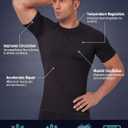 TELALEO 6 Pack Men's Compression Shirt Short Sleeve Athletic Baselayer Sports T Shirts Workout Tops for Men Black White (Black, XXL)