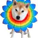 CheetahBoo Flower Rainbow Dog Flower Costume Dogs XS XXL Pride Bandana Collar Birthday Gay Halloween Costumes, M