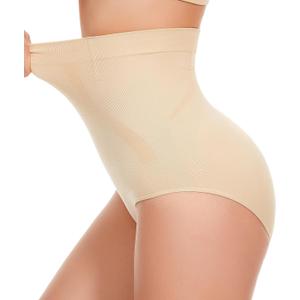 Tummy Control Shapewear Panties - High Waisted Shapewear Underwear for Women Body Shaping Briefs Seamless Panty Girdle