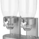 Zevro /GAT202 Indispensable Dry Food Dispenser, Dual Control, Silver