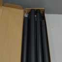 Supforce 2 PACK Closet Rods for Hanging Clothes, 17 to 84 Inches Stepless Adjustable Metal Closet Rod, 1.3 Inches Heavy Duty Clothes Hanging Rod for Closet Wardrobes Laundry RV, Black
