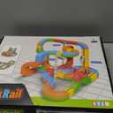 KlickRail Electric Train Set Flexible Race Track for 3 4 5 6 7 8 years old boys and girls, Building Toy Train Track Gravity-Defying 3D Embedded Layouts & Motorized Car, STEM Gift(Deluxe Set(88 Piece))