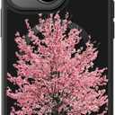 FUNMIKO for iPhone 14 Case Military-Grade Protection & Wireless Charging - Trendy Floral Design for Women Girls, Non-Slip Matte Phone Cover with Shockproof Corners - Blooming Cherry Tree