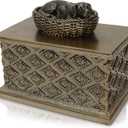 Beloved Dog Memorial Urns - Pet Urn Sympathy Gift Sleeping Cremation Dogs Urn - Pet Ashes Keepsake Memorial Statue Figurine - 6.5 x 3.75 x 6