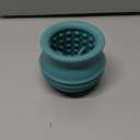 Bestalk Dog Enrichment Treat Toy, Long-Lasting Wobbly Interactive Freeze Lick Toys for Dogs, Stuffable Puzzle Feeder Toy for Boredom, Silicone Treat Dispensing Chew Toy (Teal Blue, M)