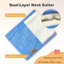 Adults Knit Thermal Neck Warmer Gaiter | Windproof Fleece-Lined Face Mask | Unisex Winter Scarf for Work & Ski Gear (Beige)