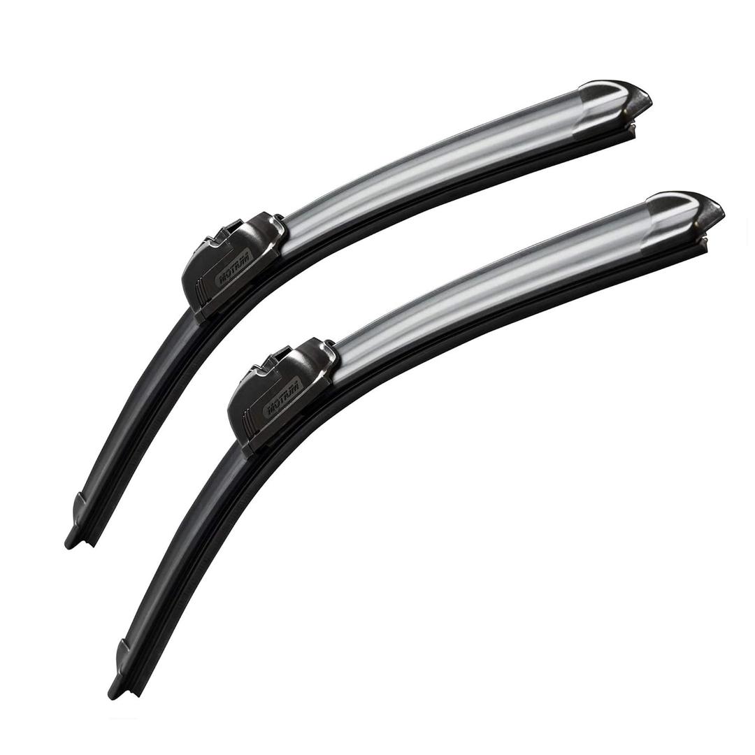 MOTIUM OEM QUALITY Premium AllSeason Windshield Wiper Blades (26"+19" Pair For Front Windshield)