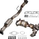 40919 40800 KAX 2PCS Front and Rear Catalytic Converter Fits for 2007 2008 2009 2010 2011 2012 2013 Nissan Altima 2.5L