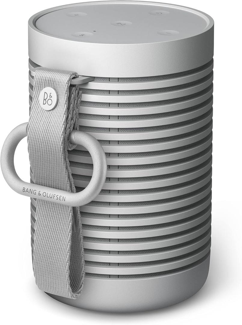 Bang & Olufsen Beosound Explore - Wireless Portable Outdoor Bluetooth Speaker, IP 67 Dustproof and Waterproof, Grey Mist