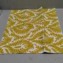 HWY 50 Mustard Yellow Decorative Throw Pillow Covers 18x18 Inch (1 Piece), Embroidered Cotton Farmhouse Cushion Cover Pillow Case for Sofa Couch Living Room Bed Bedroon, Floral Branches