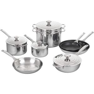 Le Creuset Tri-Ply Stainless Steel 12 pc. Cookware Set