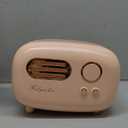 Retro Radio Shape Tissue Cover Box, Practical and Cute for Kitchen,Bathroom Vanity Countertops, Bedroom Dressers,Night Stands, Desks and Tables, Creative Gift (Retro Radio Pink)