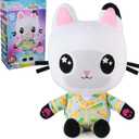 Gabby's Dollhouse Sleepy Time Pandy Paws Plush Toy, 13-Inch Stuffed Animal with Light-Up Cheeks, Kids Toys for Girls & Boys Ages 3+