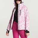 TSLA Women's Winter Ski Jacket, Waterproof Warm Insulated Snow Coats, Cold Weather Windproof Snowboard Jacket with Hood