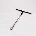 FLZOSPER 10mm T Handle Metric Socket Wrench Rubber Coated, Chrome Vanadium Steel