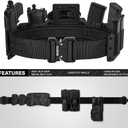 MOZETO Molle Battle Belt, 2" Battle Belts Tactical War Combat Quick Release Law Enforcement Duty Belts for Men