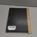 AHGXG Lined Spiral Journal Notebook, B5 Large Notebooks for Women Men, 140 Pages Hardcover Leather Notebook College Ruled, 100 GSM Paper, Notebooks for Work School Note Taking, 7.6" x 10", Black