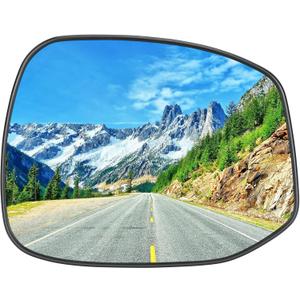 Passenger Right Side with Heated Mirror Glass Fits for Honda Civic 2012 2013 2014 2015 Replacement for 76203TR3A01