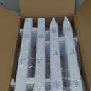 18pcs Christmas Tree Gate, 15.7 Inches Tall Christmas Tree Picket Fence for Dogs, Round Toddler Baby Proof White Gate Around Xmas Tree, Thick Plastic Reja para Arbol de Navidad Pet Cat Protector