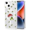 MAYCARI for iPhone 14 Plus Case Compatible with MagSafe, Magnetic Cute Cartoon Frog Design Clear Phone Cover for Girls Women Soft TPU Hard Back Shockproof Protective Case for iPhone 14 Plus