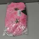 Rikyo 2- Bouquet Artificial Poinsettia Flowers 19 inch Silk Bushes Christmas Flowers Ornaments 7 Stem Heads Velvet Poinsettia Floral with Stem Leaf for Party Home Holiday Decor (Pink)