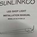4FT LED Shop Lights, 45W 4500LM 6500K, Garage Light with Plug Hanging 6Pack