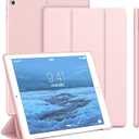 Case Compatible with iPad 9th Generation, Auto Wake&Sleep Slim Trifold Stand Case Compatible with iPad 9th Generation & iPad 8th Generation (2020) & 7th Generation (2019), Lightweight, Pink