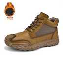 High Quality Men Winter Leather Ankle Boots Outdoor High Top Keep Warm Sneakers 41