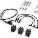 D555 Ignition Coils + Spark Plugs + Wires Set, Compatible with Buick Allure LaCrosse Lucerne Regal, Chevrolet Impala Monte Carlo, Pontiac Grand Prix